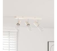 Vidaxl Projecteur De Plafond Réglable 3 Voies Nickel Brossé E27