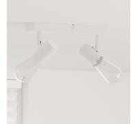 vidaXL Projecteur plafond 2 voies réglable blanc E27