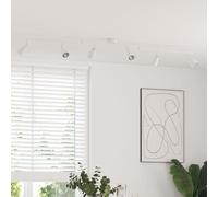 vidaXL Projecteur plafond 6 voies réglable blanc GU10 Blanc