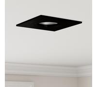 vidaXL Projecteurs encastrés 12 pcs Carré GU10 Noir 91x91 mm