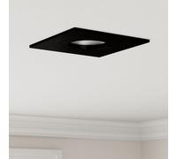 vidaXL Projecteurs Encastrés 6 pcs Carré GU10 Noir 91x91 mm