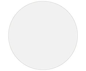 vidaXL Protecteur de Table Film de Protection de Meubles Nappe Couverture de Table de Salle à Manger Imperméable Mat Ø 80 cm 1,6 mm PVC