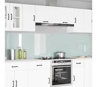 vidaXL Protection de cuisine 2 pcs Blanc 120 x 60 cm verre trempé