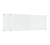 vidaXL Dosseret de cuisine 2 pièces Transparent 110x40 cm Verre résistant à la chaleur