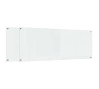 vidaXL Dosseret de cuisine 2 pièces Transparent 110x40 cm Verre résistant à la chaleur