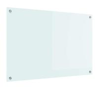 vidaXL Protection de Cuisine Blanc 90 x 60 x 0.8 cm Verre trempé, Dosseret de Cuisine Moderne, Verres rectangulaires, résistant à la Chaleur, protège Mur Bon Style