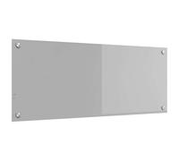 vidaXL Protection de Cuisine Gris Clair 100 x 40 x 0,6 cm Verre trempé, Écran Arrière de Cuisine Moderne, Verre Résistant à Chaleur, Amélioration Élégante, Panneau Protecteur Minimaliste