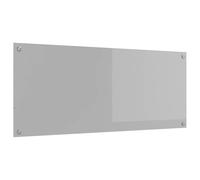 vidaXL Protection de Cuisine Gris Clair 120 x 50 x 0,6 cm Verre trempé, Écran Arrière de Cuisine Moderne, Verre Résistant à Chaleur, Amélioration Élégante, Panneau Protecteur Minimaliste