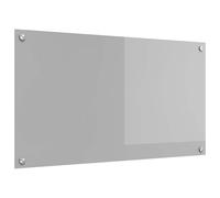 vidaXL Protection de Cuisine Gris Clair 90 x 50 cm Verre trempé, Dosseret de Cuisine Moderne, Verre Résistant à la Chaleur, Élégante Mise à Niveau de Votre Espace, Panneau Protecteur Minimaliste