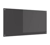 vidaXL Protection de Cuisine Gris foncé 120 x 60 x 0,6 cm Verre trempé, Écran Arrière de Cuisine Moderne, Verre Résistant à Chaleur, Amélioration Élégante, Panneau Protecteur Minimaliste