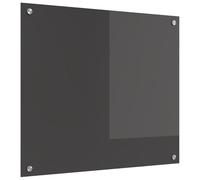 vidaXL Protection de Cuisine Gris foncé 70 x 60 x 0,6 cm Verre trempé, Écran Arrière de Cuisine Moderne, Verre Résistant à Chaleur, Amélioration Élégante, Panneau Protecteur Minimaliste