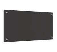 Crédence de cuisine vidaXL Gris foncé Verre trempé 80 x 40 x 0,6 cm