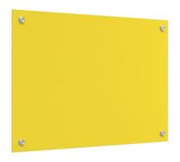 vidaXL Protection de Cuisine Jaune 70 x 50 x 0.6 cm Verre trempé, Créez Un Style Moderne, dosseret en Verre trempé, Garde-Splash rectangulaire, protège Mur pour Cuisiner