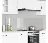 vidaXL Protection de cuisine Dosseret en verre trempé 2 pcs Transparent 90x50x0,8 cm design moderne