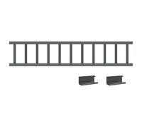 Vidaxl Protection De Neige Pour Toit Anthracite 1200 X 2,5 X 20 Cm