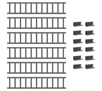 Vidaxl Protection De Neige Pour Toit Anthracite 600 X 9 X 22 Cm Acier