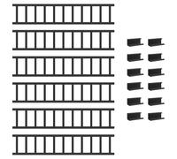 Vidaxl Protection De Neige Pour Toit Noir 600 X 9 X 22 Cm Acier