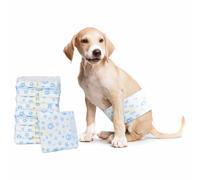 vidaXL Protection Hygiénique Jetable pour Chien Mâle 50 pcs Blanc S, Style architectural, formes rectangulaires, design moderne, concepts en 2 dimensions, efficacité structurelle, espaces fonctionnels