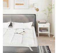 Protège-matelas Literie Drap de Lit Housse Protection Chambre Blanc vidaXL