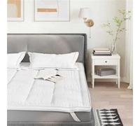 vidaXL Protège-matelas 4100195 G blanc 140x220 cm