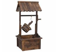 vidaXL Puits à souhait avec pompe 57x50x112 cm bois de sapin massif 363337