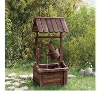 vidaXL Puits à souhait avec pompe 57x50x112 cm bois de sapin massif, caractéristique de l'eau, fontaine, fontaine à eau de 363337