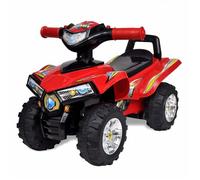 vidaXL Quad à Chevaucher Enfants Rouge avec Son et Lumière Véhicule Voiture 10070