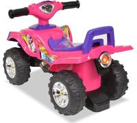 vidaXL Quad à monter pour enfants avec son et lumière Rose et violet