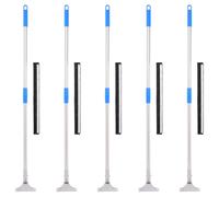 Vidaxl Raclettes À Plancher 5 Pcs 45,5x119,5 Cm Acier Et Caoutchouc