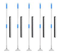 Vidaxl Raclettes À Plancher 5 Pcs 55x119,5 Cm Acier Et Caoutchouc