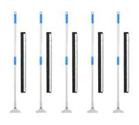 vidaXL Raclettes à plancher 5 pcs 75x119,5 cm acier et caoutchouc