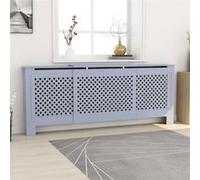Cache-radiateur, Couvercle de Radiateur, Housse de Radiateur Salon Chambre Salle de Séjour Maison Intérieur, MDF Gris 205 cm