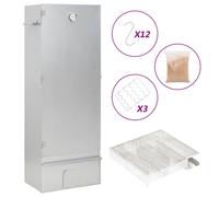 vidaXL Räucherofen mit k autres Verzinkter Stahl