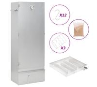 vidaXL Räucherofen mit k autres Verzinkter Stahl