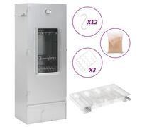 vidaXL Räucherofen mit k autres Verzinkter Stahl