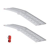 Rampe de chargement en aluminium - vidaXL - Argenté - 222 x 28 x 5 cm - Pliable - Poids maximal 200 kg