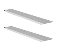 vidaXL Ramp de Chargement Argent 159 x 23 x 5 cm Acier galvanisé
