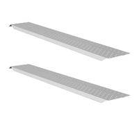 vidaXL Ramp de Chargement Argent 159 x 23 x 5 cm Acier galvanisé