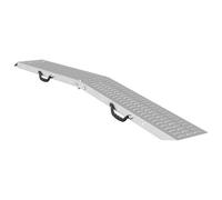 vidaXL Ramp de Chargement Argent 185 x 22,5 x 4,5 cm Acier galvanisé