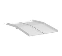 vidaXL Rampe de fauteuil roulant Argenté 122 x 73,5 x 11 cm Aluminium