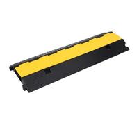 vidaXL Rampe de protection de câble avec 2 canaux – Caoutchouc 100 cm