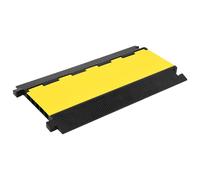 Vidaxl Rampe De Protection De Câble Avec 5 Canaux 90 Cm Caoutchouc