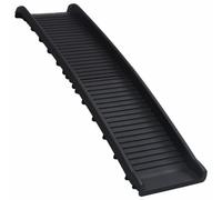 vidaXL Rampe de voiture pliable pour chiens Noir 155,5x40x15,5 cm
