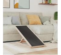 Vidaxl Rampe Pour Chiens Gris 100x40 Cm Bois De Sapin Solide