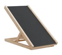 Vidaxl Rampe Pour Chiens Gris 70x35 Cm Bois De Sapin Solide