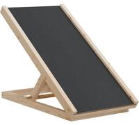 Vidaxl Rampe Pour Chiens Gris 70x35 Cm Bois De Sapin Solide