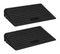 Vidaxl Rampes De Bordure 2 Pcs 50x30x11 Cm Caoutchouc