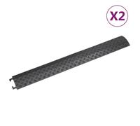 vidaXL Rampes de protection de cable 2 pcs 98,5 cm Noir