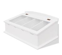 vidaXL Range-couverts en style baroque PFDM Blanc 242645