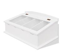 vidaXL Range-couverts PFDM en style baroque Blanc 242645